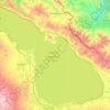 Topografische kaart Sevanmeer, hoogte, reliëf