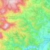 Topografische kaart Brend, hoogte, reliëf