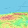 Topografische kaart La Guaira, hoogte, reliëf