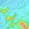 Topografische kaart Zentsuji, hoogte, reliëf