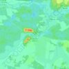 Topografische kaart Pretschen - Mrocna, hoogte, reliëf
