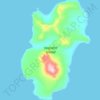 Topografische kaart Kagamil Island, hoogte, reliëf