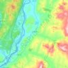 Topografische kaart Lyme, hoogte, reliëf