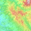 Topografische kaart Castellina in Chianti, hoogte, reliëf