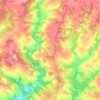 Topografische kaart Angoisse, hoogte, reliëf