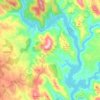Topografische kaart Dornes, hoogte, reliëf