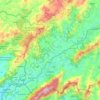Topografische kaart Extrema, hoogte, reliëf