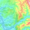 Topografische kaart Santo António dos Olivais, hoogte, reliëf
