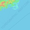 Topografische kaart Shima, hoogte, reliëf