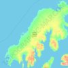 Topografische kaart Prins Patrickeiland, hoogte, reliëf