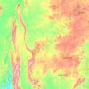 Topografische kaart Ekiti West, hoogte, reliëf