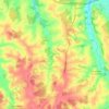 Topografische kaart Le Pin, hoogte, reliëf