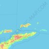 Topografische kaart Maluku Barat Daya, hoogte, reliëf