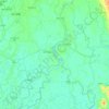 Topografische kaart Maubin, hoogte, reliëf
