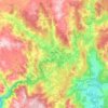 Topografische kaart Negreira, hoogte, reliëf