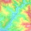 Topografische kaart Rufina, hoogte, reliëf
