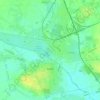 Topografische kaart Kępno, hoogte, reliëf