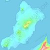 Topografische kaart La Graciosa, hoogte, reliëf