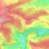 Topografische kaart 72290, hoogte, reliëf