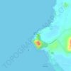 Topografische kaart Pantai Minyak Beku, hoogte, reliëf