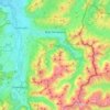 Topografische kaart Bad Hindelang, hoogte, reliëf