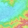 Topografische kaart 笛吹市, hoogte, reliëf