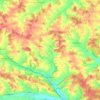 Topografische kaart Weihmichl, hoogte, reliëf