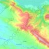 Topografische kaart Urriés, hoogte, reliëf