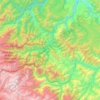Topografische kaart Provincia Nor Yungas, hoogte, reliëf