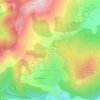 Topografische kaart La Haute-Beaume, hoogte, reliëf