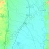 Topografische kaart Daik-U Township, hoogte, reliëf