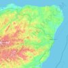 Topografische kaart Aberdeenshire, hoogte, reliëf