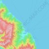 Topografische kaart Avalon, hoogte, reliëf