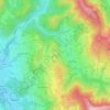Topografische kaart Krispl, hoogte, reliëf