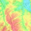 Topografische kaart La Celette, hoogte, reliëf