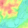 Topografische kaart Avaux, hoogte, reliëf