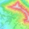 Topografische kaart Les Infournas, hoogte, reliëf