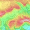 Topografische kaart Valle de Arana, hoogte, reliëf