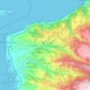 Topografische kaart Scilla, hoogte, reliëf