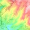 Topografische kaart Vale de Nogueiras, hoogte, reliëf