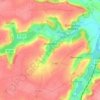 Topografische kaart Jouaignes, hoogte, reliëf