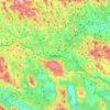 Topografische kaart Trebnje, hoogte, reliëf