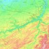 Topografische kaart La Meuse, hoogte, reliëf