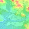 Topografische kaart Chechło, hoogte, reliëf