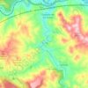 Topografische kaart Río Piedra, hoogte, reliëf