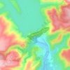 Topografische kaart Presa de Tous, hoogte, reliëf