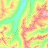 Topografische kaart Jack Ridge, hoogte, reliëf