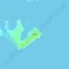 Topografische kaart Lutangan Island, hoogte, reliëf