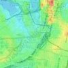 Topografische kaart UTS Alumni Green, hoogte, reliëf
