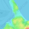 Topografische kaart Buckland Beach, hoogte, reliëf